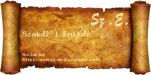Szakál Enikő névjegykártya